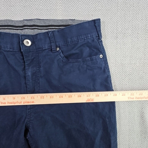 Member's Mark Mason Chino Men's Size W34xL32 Navy Stretch Style M721480 5 Pocket - Picture 13 of 16